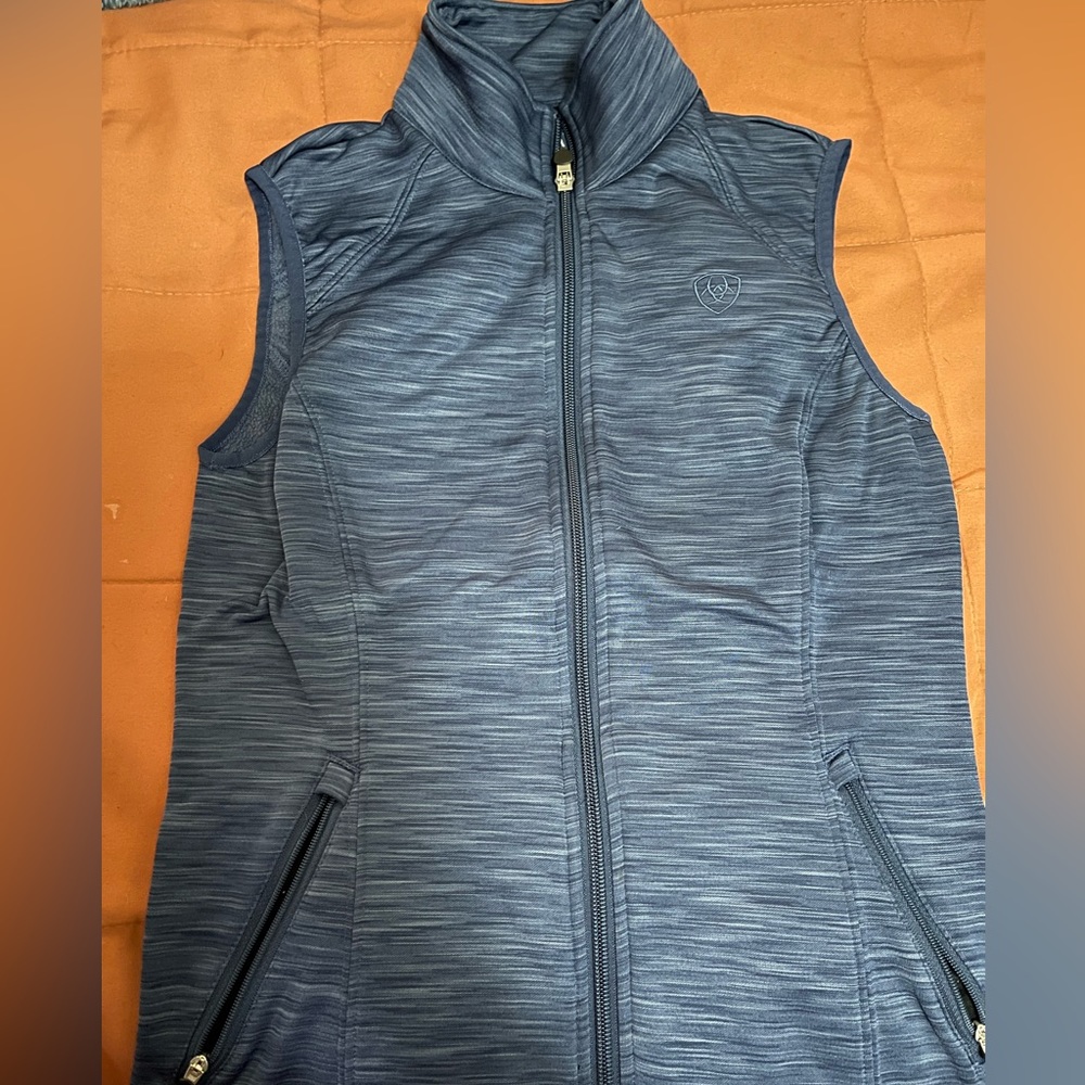 Ariat Vest Women's Blue Tek Cold Series Jacket Zip Fleece